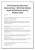 ATI RN Leadership 2026 Clinical &NewLine;Rotation Review &ndash; NCLEX‑Style Ultimate &NewLine;Bundle with Mnemonics & Exam &NewLine;Readiness Guide