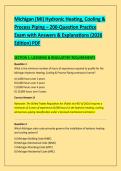 Michigan &lpar;MI&rpar; Hydronic Heating&comma; Cooling & &NewLine;Process Piping &ndash; 200-Question Practice &NewLine;Exam with Answers & Explanations &lpar;2026 &NewLine;Edition&rpar; PDF 