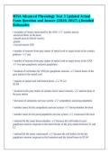 MTSA Advanced Physiology Test 3 Updated Actual&NewLine;Exam Question and Answer &lpar;2026&sol;2027&rpar; &vert; Detailed&NewLine;Rationales