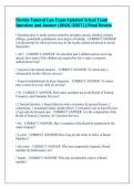 Florida Funeral Law Exam Updated Actual Exam&NewLine;Question and Answer &lpar;2026&sol;2027&rpar; &vert; Final Review