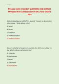 NSG-322 EXAM 2 KAHOOT QUESTIONS AND CORRECT &NewLine;ANSWERS WITH COMPLETE SOLUTION &vert; NEW UPDATE &NewLine;2026