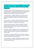 Florida Funeral Law Exam Updated Actual Exam&NewLine;Question and Answer &lpar;2026&sol;2027&rpar; &vert; Detailed&NewLine;Rationales&NewLine;
