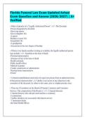 Florida Funeral Law Exam Updated Actual&NewLine;Exam Question and Answer &lpar;2026&sol;2027&rpar; &vert; A&plus;&NewLine;Verified