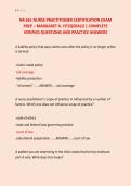 NR 661 NURSE PRACTITIONER CERTIFICATION EXAM &NewLine;PREP &ndash; MARGARET A&period; FITZGERALD &vert; COMPLETE &NewLine;VERIFIED QUESTIONS AND PRACTICE ANSWERS 