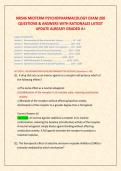 NR546 MIDTERM PSYCHOPHARMACOLOGY EXAM 200 &NewLine;QUESTIONS & ANSWERS WITH RATIONALES LATEST &NewLine;UPDATE ALREADY GRADED A&plus;