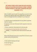 ACE GROUP FITNESS LATEST EXAM 2026 WITH MULTIPLE &NewLine;CHOICE OF QUESTIONS AND DETAILED CORRECT ANSWERS &NewLine;ALREADY GRADED A&plus; AND 100&percnt; GUARANTEE PASS &lpar;JUST &NewLine;RELEASED&excl;&excl;&excl;&excl;&excl;&excl;&excl;&excl;&excl;&rpar;