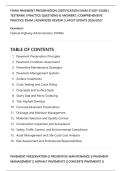 FHWA PAVEMENT PRESERVATION CERTIFICATION EXAM STUDY GUIDE &vert;&NewLine;TESTBANK &vert; PRACTICE QUESTIONS & ANSWERS &vert; COMPREHENSIVE&NewLine;PRACTICE EXAM &vert; ADVANCED REVIEW &vert; LATEST UPDATE 2026&sol;2027