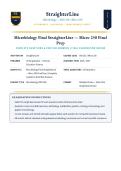 StraighterLine Microbiology 250 Final Exam &lpar;Latest 2026&sol;2027 Update&rpar; &vert; Complete Study Guide Verified Q&A and Detailed Rationales &vert; Microbial Cell Structure&comma; Metabolism&comma; Genetics&comma; Epidemiology &vert; A&plus; Graded