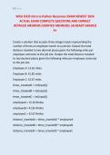 WGU D335 Intro to Python Resources EXAM NEWEST 2026 &NewLine;ACTUAL EXAM COMPLETE QUESTIONS AND CORRECT &NewLine;DETAILED ANSWERS &lpar;VERIFIED ANSWERS&rpar; &vert;ALREADY GRADED &NewLine;A&plus; 