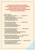 ACS ANALYTICAL CHEMISTRY EXAM 2026&sol;2027 &NewLine;ACTUAL EXAM WITH 200 REAL QUESTIONS AND VERIFIED &NewLine;CORRECT ANSWERS ALREADY GRADED A&plus; &NewLine; &vert;GUARANTEED SUCCESS &vert;ANALYTICAL CHEMISTRY EXAM &NewLine;LATEST UPDATE &vert; &lbrack;BRAND NEW&excl;&excl;&rsqb;
