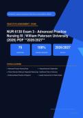  NUR 6130 Advanced Practice Nursing III Exam 3 Actual Exam 2026&sol;2027 &ndash; 100&percnt; Verified &vert; Detailed Rationales &ndash; Pass Guaranteed &ndash; A&plus; Graded 