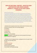 ADEX CSCE OSCE EXAM &vert; 2026&sol;2027 &ndash; 200 ACTUAL EXAM &NewLine;QUESTIONS WITH 100&percnt; VERIFIED ANSWERS &NewLine; &lpar;GRADED A&plus; &vert; UPDATED TO THE LATEST CLINICAL &NewLine;STANDARDS&rpar;