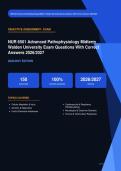 NUR 6501 Advanced Pathophysiology Midterm Actual Exam 2026&sol;2027 &ndash; 100&percnt; Verified &vert; Detailed Rationales &ndash; Pass Guaranteed &ndash; A&plus; Graded