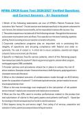 HFMA Certified Revenue Cycle Representative &lpar;CRCR&rpar; Exam Test &ndash; Healthcare Financial Management Association &lpar;HFMA&rpar; &ndash; 2026&sol;2027 Verified Questions and Correct Answers Study Guide