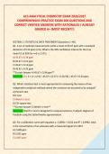 ACS ANALYTICAL CHEMISTRY EXAM 2026&sol;2027 &NewLine;COMPREHENSIVE PRACTICE EXAM 200-QUESTIONS AND &NewLine;CORRECT VERIFIED ANSWERS WITH RATIONALES &sol; ALREADY &NewLine;GRADED A&plus; &lpar;MOST RECENT&excl;&excl;&rpar;