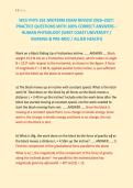 WCU PHYS 261 MIDTERM EXAM REVIEW 2026&ndash;2027&colon; &NewLine;PRACTICE QUESTIONS WITH 100&percnt; CORRECT ANSWERS &ndash; &NewLine;HUMAN PHYSIOLOGY &lpar;WEST COAST UNIVERSITY &sol; &NewLine;NURSING & PRE‑MED &sol; ALLIED HEALTH&rpar; 