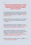 WCU PHYS 261 FINAL EXAM REVIEW 2026&ndash;2027&colon; PRACTICE &NewLine;QUESTIONS WITH 100&percnt; CORRECT ANSWERS &ndash; HUMAN &NewLine;PHYSIOLOGY &lpar;WEST COAST UNIVERSITY &sol; NURSING & &NewLine;PRE‑MED &sol; ALLIED HEALTH&rpar;