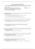 ATI RN COMPREHENSIVE  PREDICTOR  PROCTORED EXAM 395&plus; COMPLETE EXAM QUESTIONS AND ANSWERS 100&percnt; VERIFIED A&plus; GRADE ASSURED&excl;&excl;&excl;&excl;&excl; NEW LATEST UPDATE&excl;&excl;&excl;&excl;