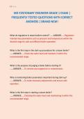MD STATIONARY ENGINEER GRADE 1 EXAM &vert; &NewLine;FREQUENTLY TESTED QUESTIONS WITH CORRECT &NewLine;ANSWERS &vert; BRAND NEW&excl;