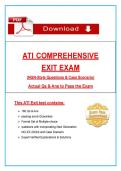 ATI Comprehensive Exit Exam &lpar;2026&rpar; &vert; RN NGN Nursing Exam Questions & Case Studies &vert; ATI Exit Exam&comma; 100&percnt; Verified Graded A&plus;