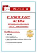 ATI Comprehensive Exit Exam &lpar;2026&rpar;&comma; RN Exit NGN Questions&comma; Clinical Case Studies&comma; 100&percnt; Verified Graded A&plus;
