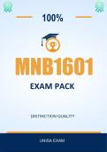 MNB1601 EXAM PACK 2026