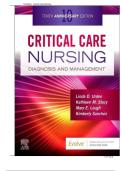 TEST BANK FOR Critical Care Nursing&colon; Diagnosis and Management 10th edition by Linda D&period; Urden&comma; Kathleen M&period; Stacy  ISBN&colon;978-0443115813 COMPLETE GUIDE 100&percnt; VERIFIED A&plus; GRADE ASSURED&excl;&excl;&excl;&excl;&excl;NEW LATEST UPDATE&excl;&excl;&excl;&excl;&excl;
