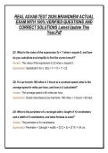 REAL ASVAB TEST 2026&vert; BRANDNEW ACTUAL&NewLine;EXAM WITH 100&percnt; VERIFIED QUESTIONS AND&NewLine;CORRECT SOLUTIONS Latest Update This&NewLine;Year&period;Pdf