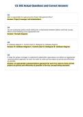 CS 302 Actual Questions and Correct Answers