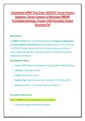 Chamberlain NR607 Final Exam 2026&sol;2027&colon; Actual Practice&NewLine;Questions&comma; Correct Answers & Rationales &lpar;PMHNP&comma;&NewLine;Psychopharmacology&comma; Trauma&comma; Child Psychiatry&rpar; Instant&NewLine;Download Pdf&NewLine;