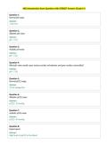ABG Interpretation Exam Questions with &lpar;Grade A&plus; Questions with Correct&NewLine;Answers
