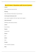 Bio 271 Exam 1 Questions with Correct Answers