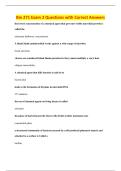 Bio 271 Exam 2 Questions with Correct Answers