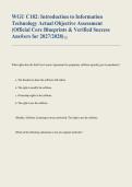 WGU C182&colon; Introduction to Information Technology Actual Objective Assessment &vert; Official Core Blueprints & Verified Success Answers &vert; Updated 2027&sol;2028 &vert; Comprehensive IT Exam Study Resource