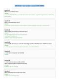 ACBIS Module 1 Exam Questions with Correct Answers