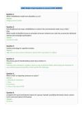 ACBIS Module 6 Exam Questions with Correct Answers
