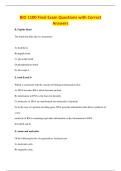 BIO 1100 Final Exam Questions with Correct&NewLine;Answers