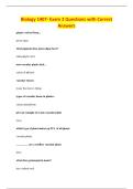 Biology 1407- Exam 2 Questions with Correct&NewLine;Answers