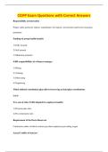 CCIFP Exam Questions with Correct Answers