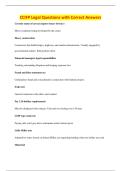 CCIFP Legal Questions with Correct Answers
