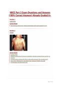 NBCE Part 3 Exam Questions and Answers &lpar;100&percnt; Correct Answers&rpar; Already Graded A&plus;