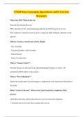 CTCM Key Concepts Questions with Correct&NewLine;Answers