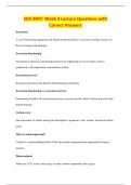 EEB 3407&colon; Week 3 Lecture Questions with&NewLine;Correct Answers