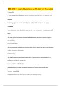 EEB 3407&colon; Exam Questions with Correct Answers