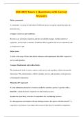 EEB 3407 Exam 1 Questions with Correct&NewLine;Answers