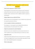 EEB 3407 Practice Questions with Correct&NewLine;Answers