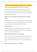 EEB 3407 Test Questions with Correct Answers