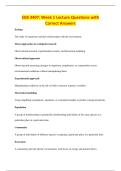 EEB 3407&colon; Week 1 Lecture Questions with&NewLine;Correct Answers