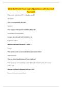 GCU NUR-631 Final Exam Questions with Correct&NewLine;Answers