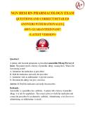 NGN HESI RN PHARMACOLOGY EXAM  QUESTIONS AND CORRECT DETAILED  ANSWERS WITH RATIONALES &vert;&vert;  100&percnt; GUARANTEED PASS&excl;&excl;  <LATEST VERSION>